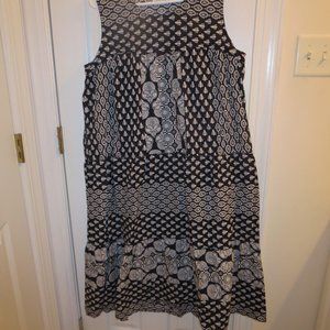 VT Country Store Black & White Sundress or Cover-up, L